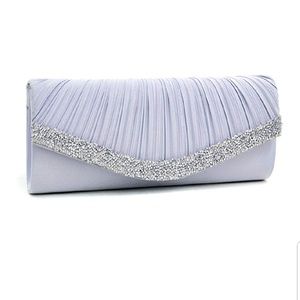 Handbag clutch silver